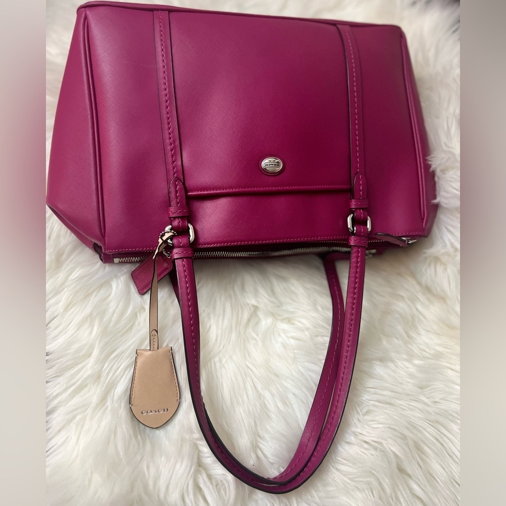 Coach Fuchsia Shoulder Bag - Picture 7 of 11